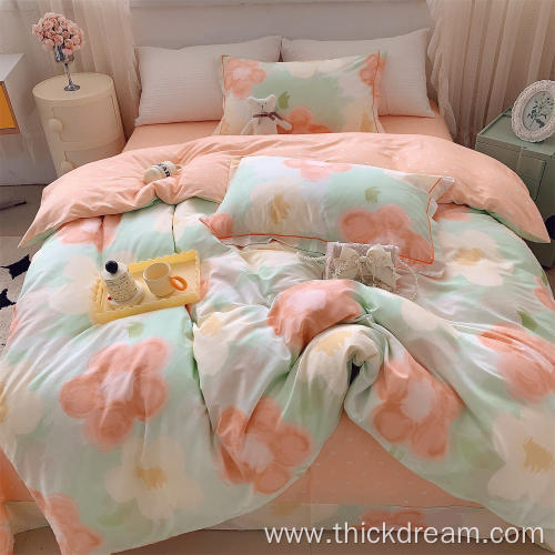 autumn fairy-tales bed sheet cover bedding pillowcase set